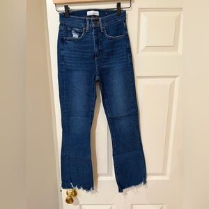 LOFT Dark Blue Straight Leg Jeans